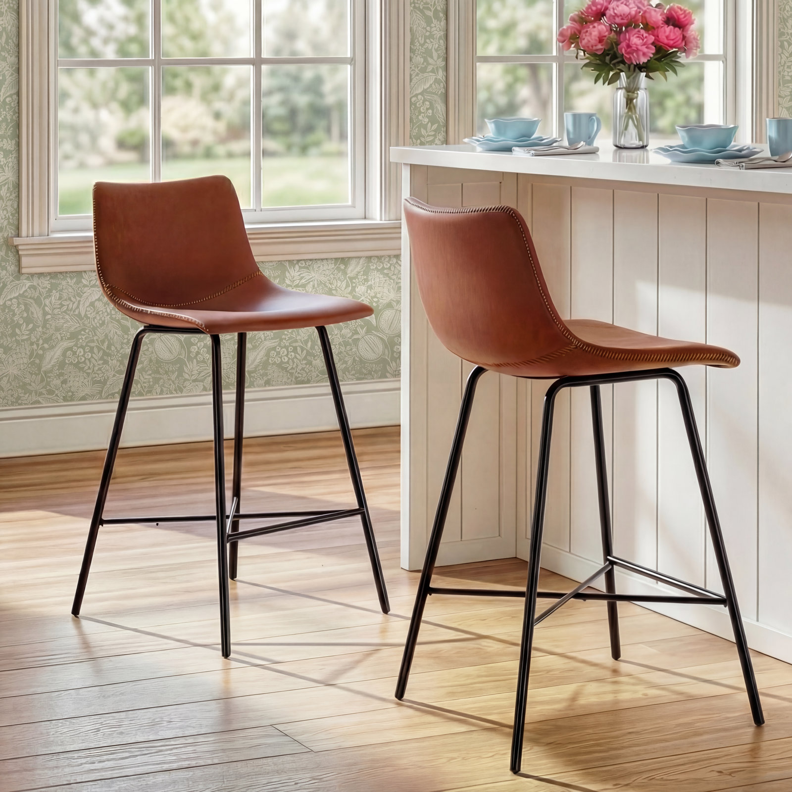 Paxton 24" Bar Stool, Tan