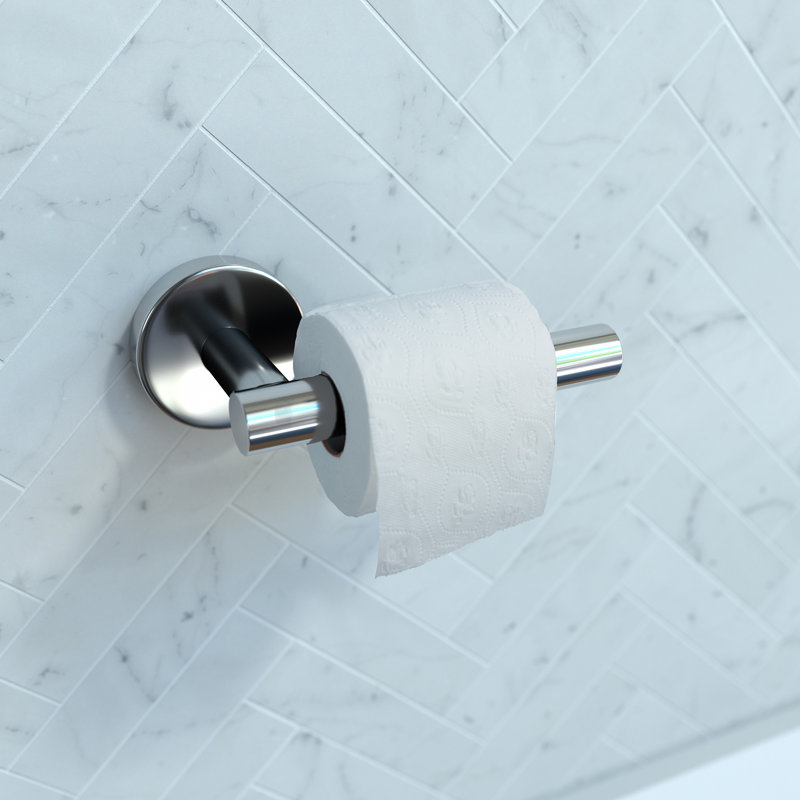 Porte-papier hygiénique mural de rechange E & S Accessoires, Chrome