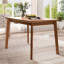 Table de salle à manger de style moderne Mid-Century de 47 pouces, coin-repas compact pour la maison, la cuisine, l’appartement, les pieds en bois d’hévéa