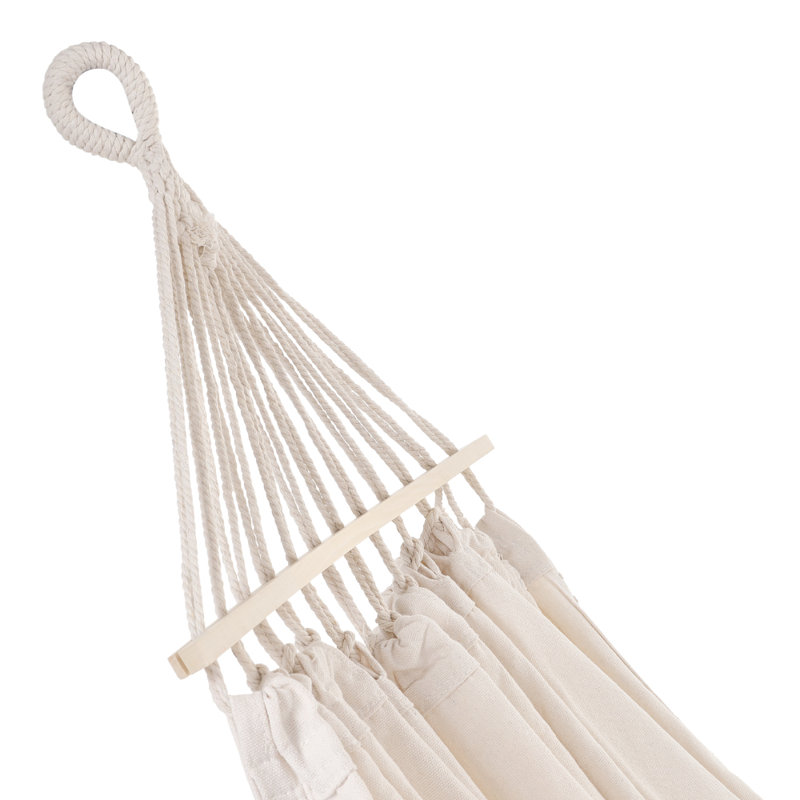 Off-white outdoor canvas camping hammock