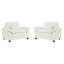 Chaise d'appoint rembourrée très large (ensemble de 2)-1139892018