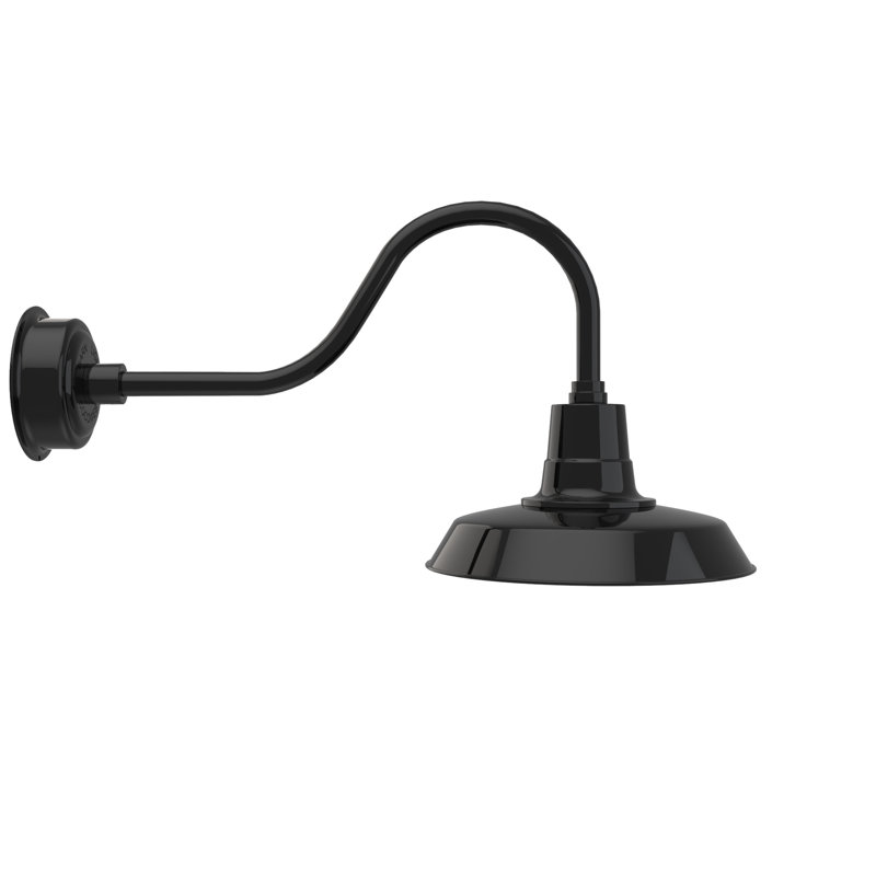 Haleigh Wall Light, 16.77" H x 14" W x 30.75" D, Black