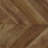 Rustic Tobacco Herringbone 3-Panel Folding Screen