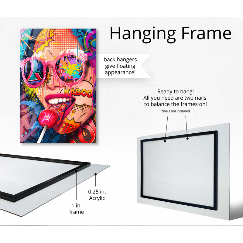 " Comic Book Face ", 36" W x 24" H