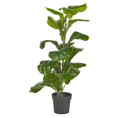 Faux Fiddle Leaf Plant in Planter