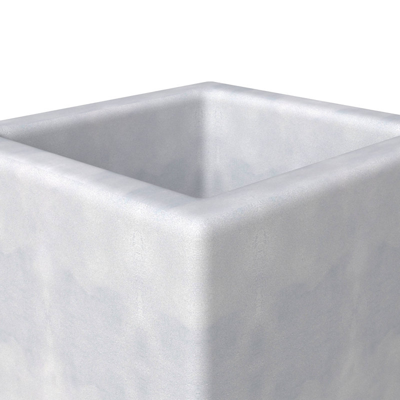 Tall Aged Concrete Fiberstone and MGO Clay Planter