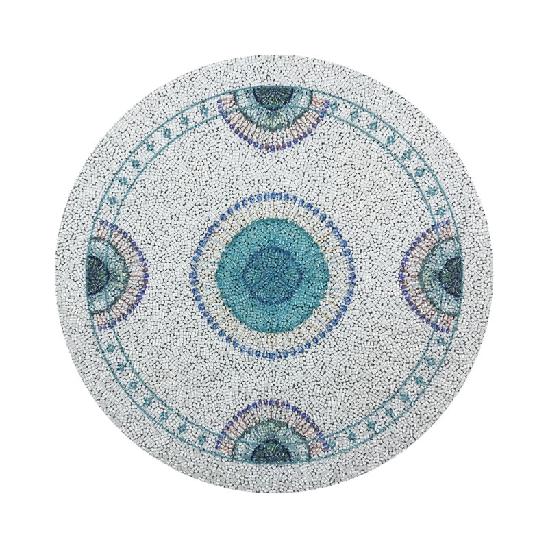 Glass Beads Round Beaded Placemats