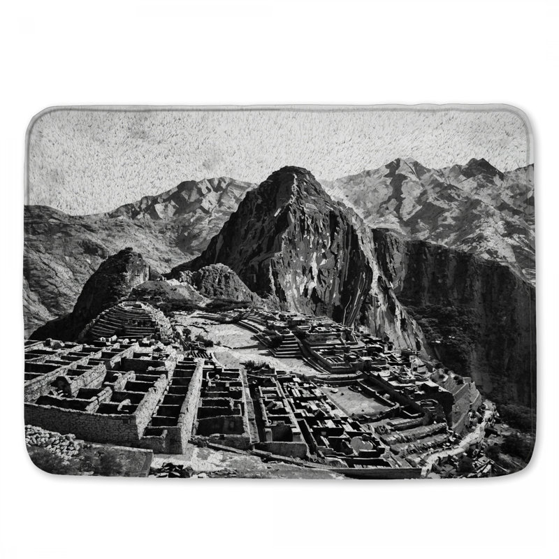 Tapis de bain Machu Picchu Ruins, L 34 po x L 21 po