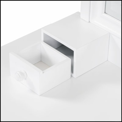 44.4 Inch Makeup Vanity Desk With Adjustable Mirror, Spacious Storage, And Elegant Design For Modern Bedrooms