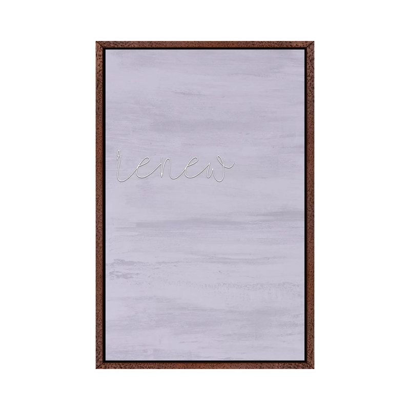 Renew by Kimberly Allen - Print on Canvas, 66.04cm H x 45.72cm W x 3.81cm D, Classic Brown Wood Framed
