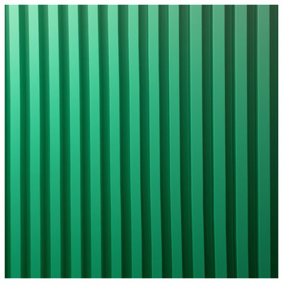 Édredon vert à rayures verticales
