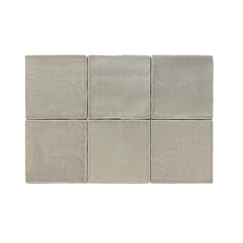 Carreau de céramique 5 po x 5 po Crayon, Gris mat
