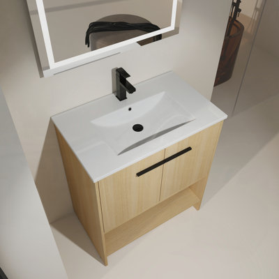 Meuble-lavabo 30 po avec lavabo en céramique