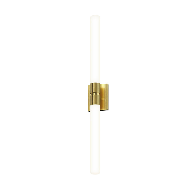 Scepter Dimmable LED Bath Bar, Satin Brass, 3000K