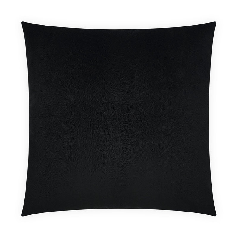 Venture Throw Pillow, Black, Square 24"