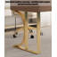 Bureau en acier fritté clair de luxe clair et acier inoxydable-801397490