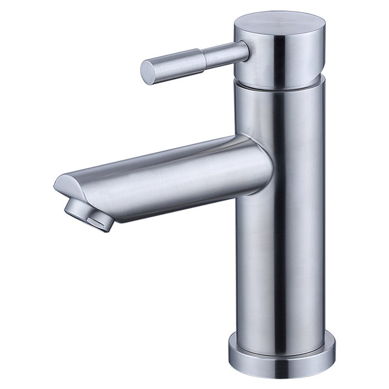 Robinet de salle de bain à un trou ibenso Ridgeland, Nickel brossé