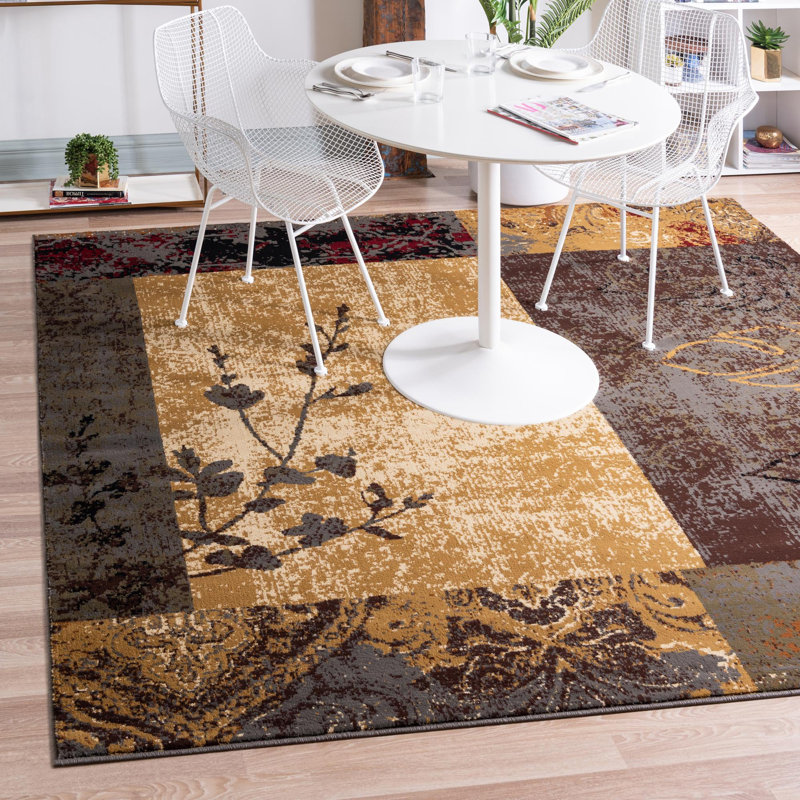 Jaidan Performance Abstract Indoor Rug, Square 8'