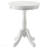 White Side Table With Turned Pedestal
