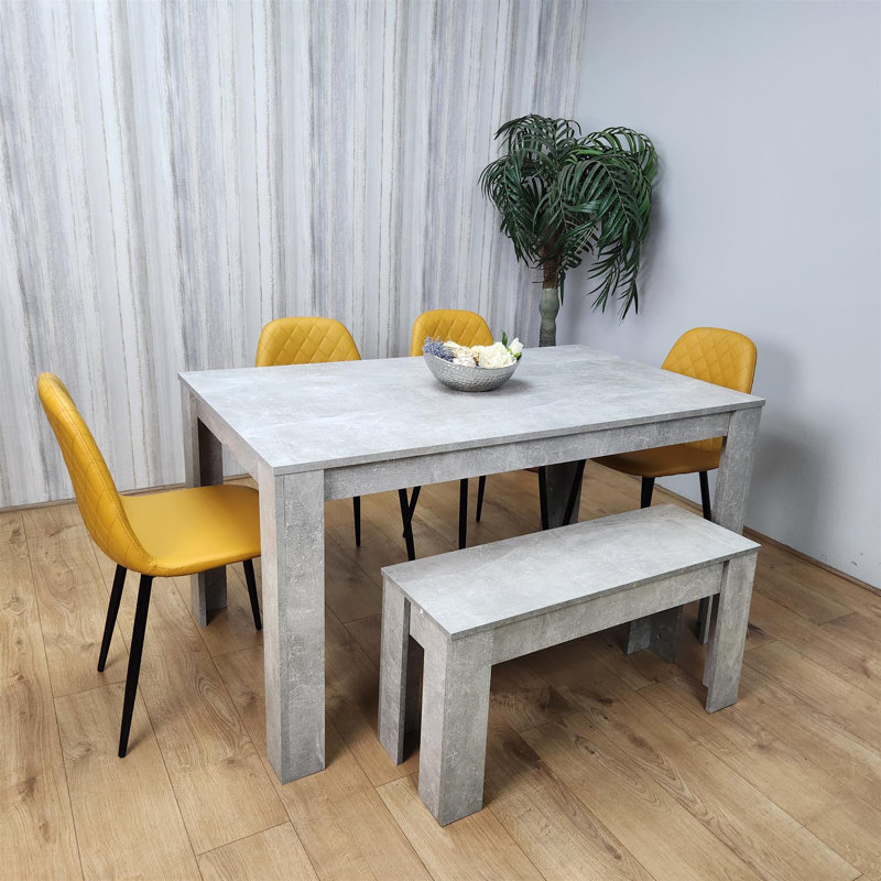 Marnika 6 - Person Dining Set, Mustard