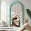 Miroir de plancher en bois manufacturé Jezell-142387186-134807599