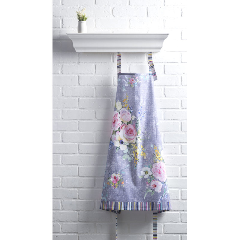 Tablier lavande Sweet rose