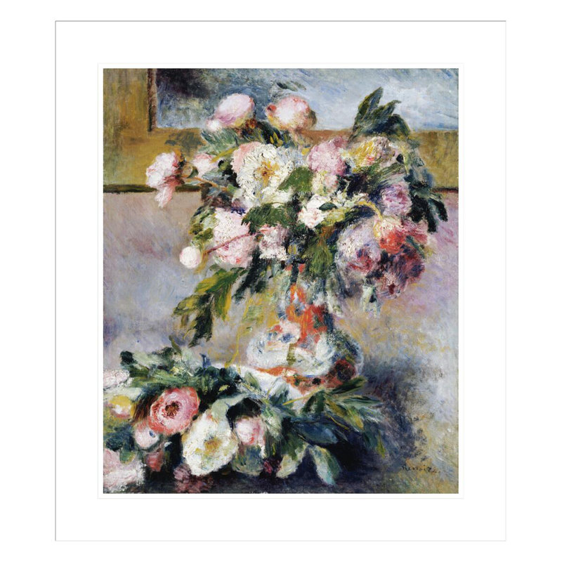 «Pivoines» par Pierre-Auguste Renoir, impression giclée sur cadre, H 26,82 po x l 23,5 po