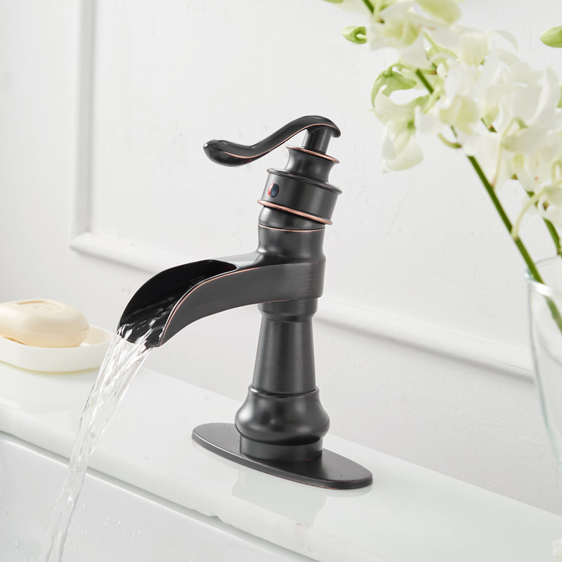 Single-handle Bathroom Faucet with Drain Assembly, Oil Rubbed Bronze