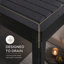 Pergola à auvent noir avec rideaux d'intimité et moustiquaire FLISE 10 pi x 13 pi-133410851-133410853