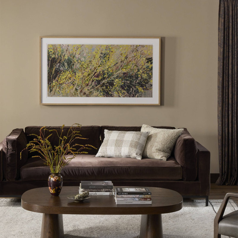 Forsythia Golden Bells by Lilia Orlova Holmes, 24"H x 40"W