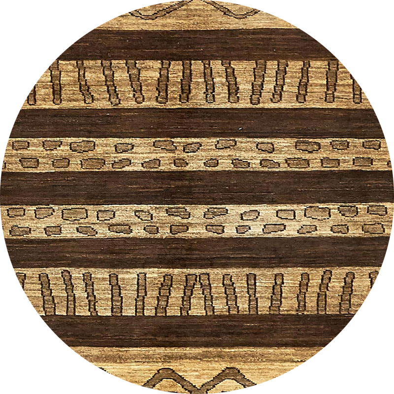 Tapis abstrait moderne 421, Rond 5 pi