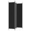 Paravent 3 panneaux vidaXL en tissu noir 59,1 "x 86,6"-94826618-88446022-88446019