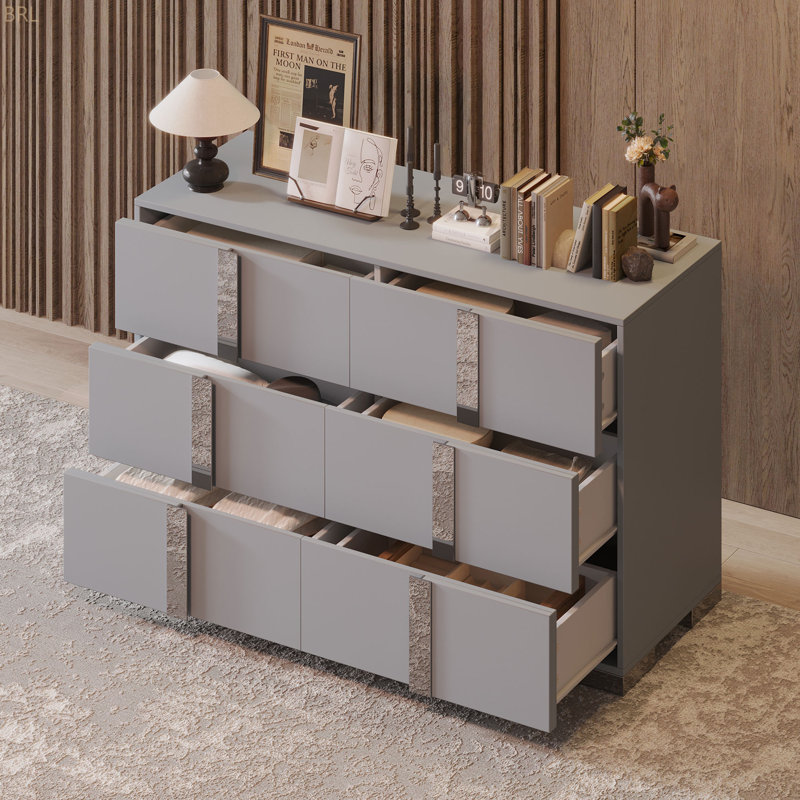 Fairburn Drawer Dresser, Gray