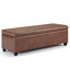Banc rembourré avec rangement en mousse à haute densité de 48 po Avalon-1857676334