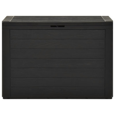 17 Stories Bisplinghoff 78cm W 190L Water Resistant Plastic Lockable Deck Box in Anthracite