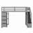 Loft Bed With Shelves,Drawers And Stairs-434248046