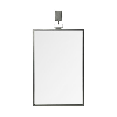 44" Gunmetal Metal Framed Accent Mirror