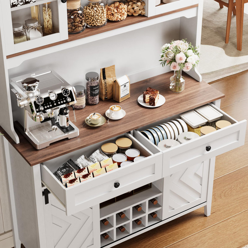 119.9 cm Bar Cabinet Bar Cabinet, White