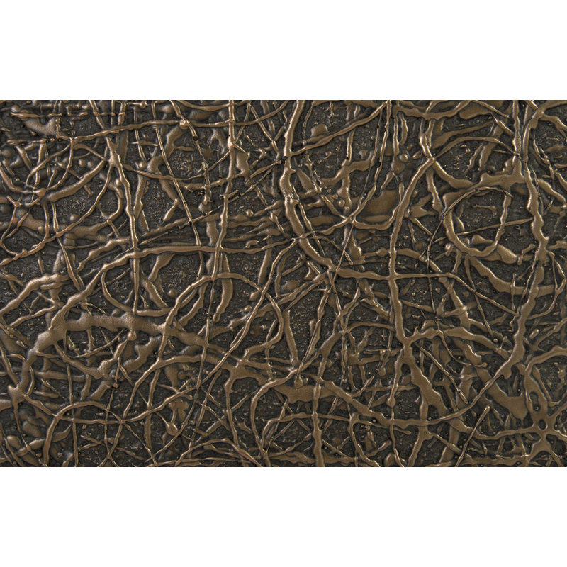 Piédestal à cordes, H 43 po x l 14 po x P 14 po, Bronze