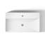 Lavabo de salle de bain vasque rectangulaire avec trou de robinet simple Vox®