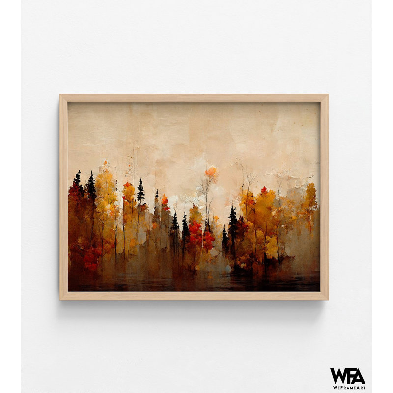 «A Forest In Autumn» par Treechild, Amazing Autumn Inspiration Rustic Forest Decor, Fall Forest, H 42 po x l 56 po, Tanné