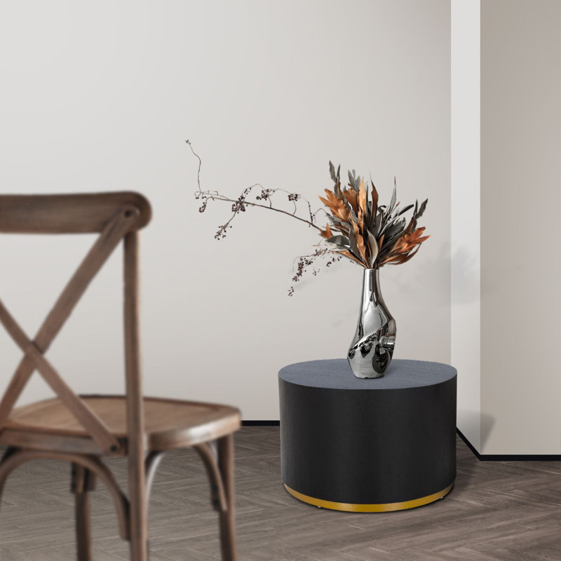 Round Coffee Table,End Table, Side Table, 15.75" H x 23.62" W x 23.62" D