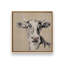 «Expressionistic Cow II Neutral Burlap» par Silvia Vassileva, reproduction d'art-131112359-131112365-131112358
