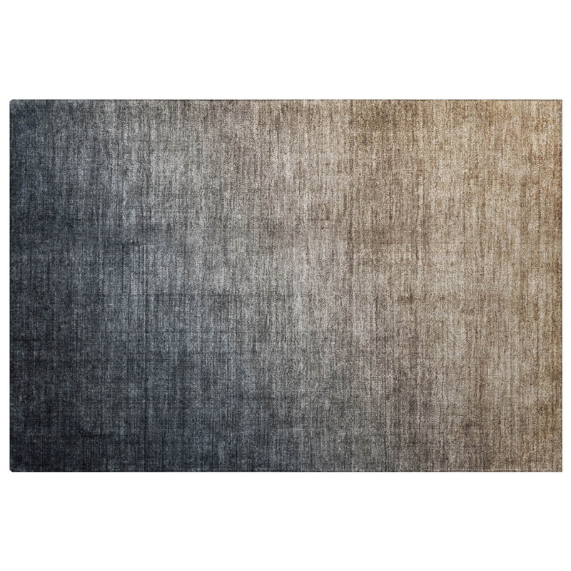 Premium Machine Washable Dream Shag ADS569 Ombre Rug, Gray, 2'6" x 3'10"