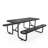 Rectangular Metal Outdoor Picnic Table with Umbrella Hole-1366873464-1367122825
