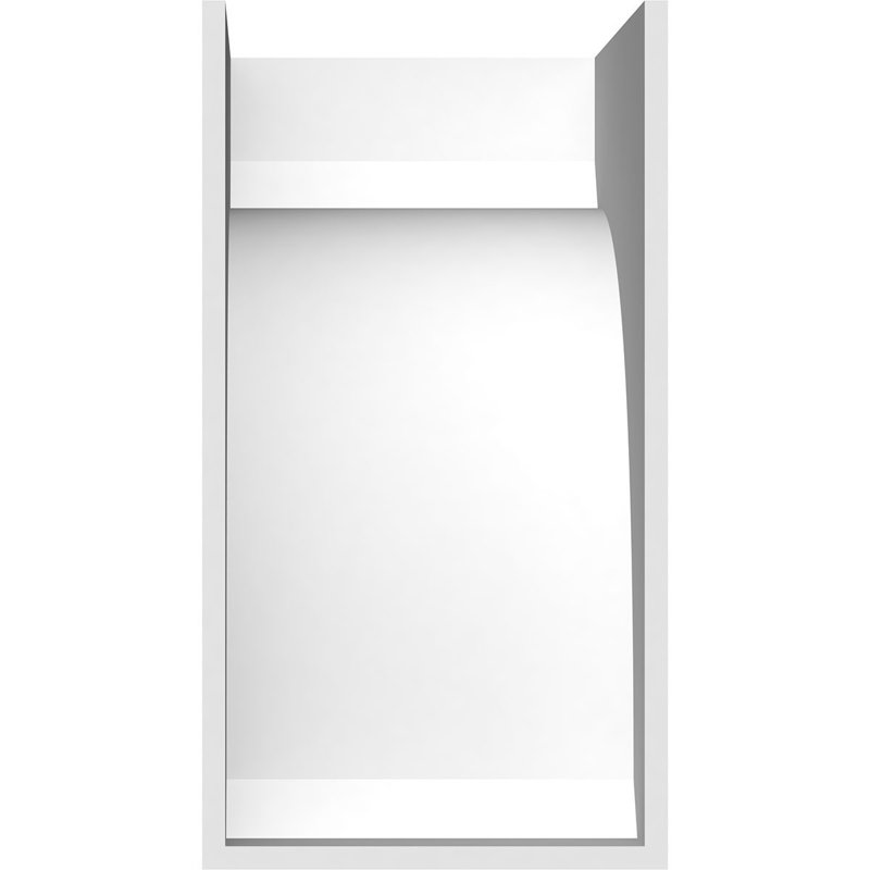 Corbeau standard en PVC de qualité architecturale standard, H 14 po x l 7 po x P 10 po