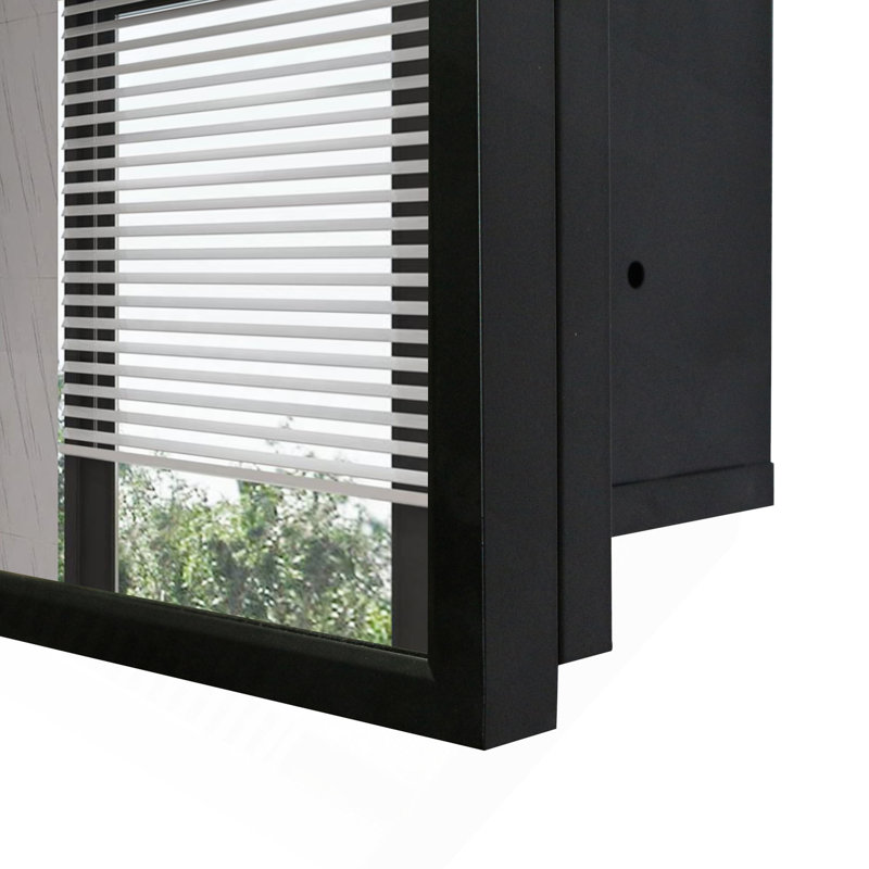 16X24 Inch Medicine Cabinet Mirror Cabinet Wall Mount Or Recessed Bathroom Or Livingroom, 24" H x 16" W x 4.9" D, Black