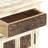 Bedside Cabinet White 15.7" x 11.8" x 19.7" Solid Mango Wood