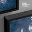 Impression sur toile sur toile lustre en cristal bleu marine et blanc fantaisiste-93589510-93589506
