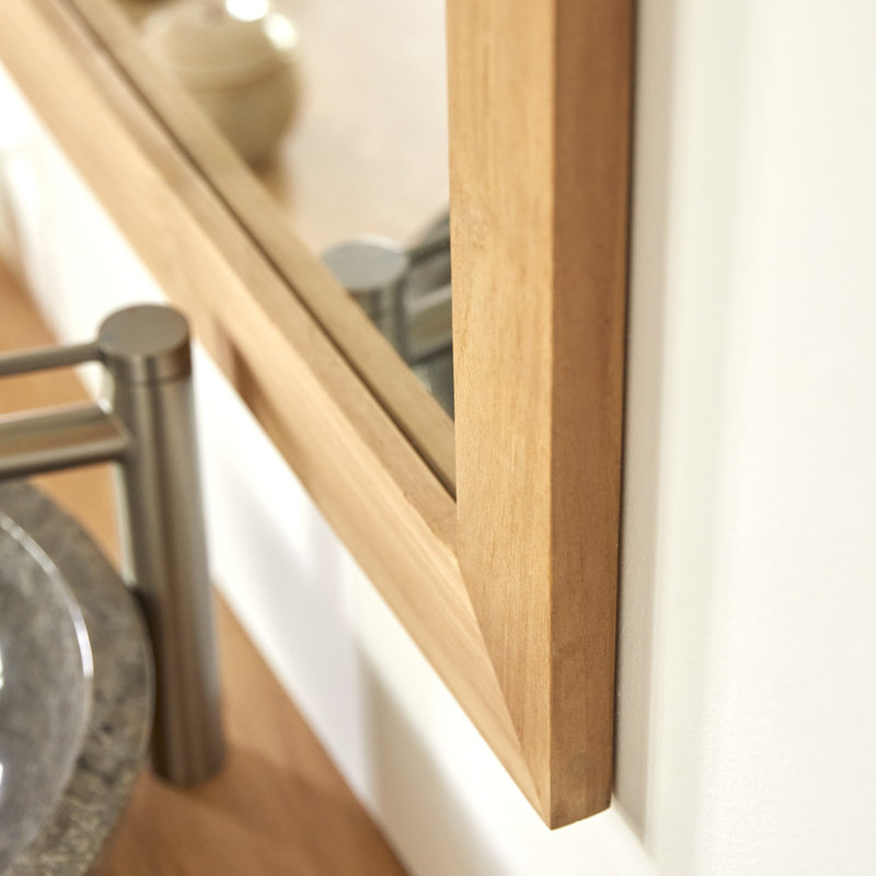 Tona Wood Wall Mirror, 60 cm H x 160 cm W x 2 cm D